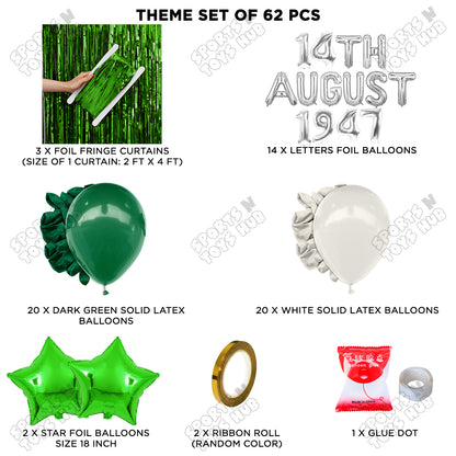 14 August 1947 Foil Letters Theme Collection