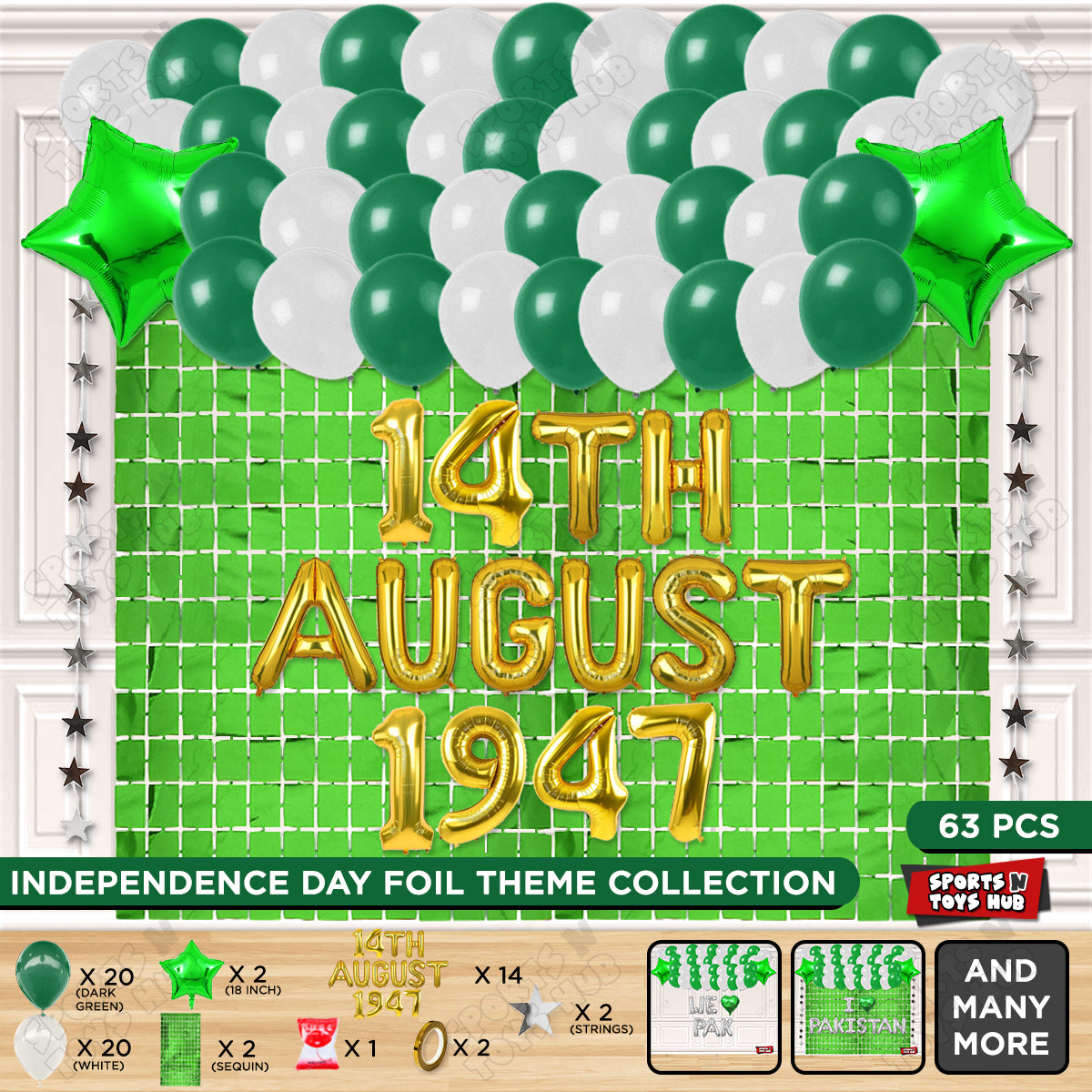 14 August 1947 Foil Letters Theme Collection