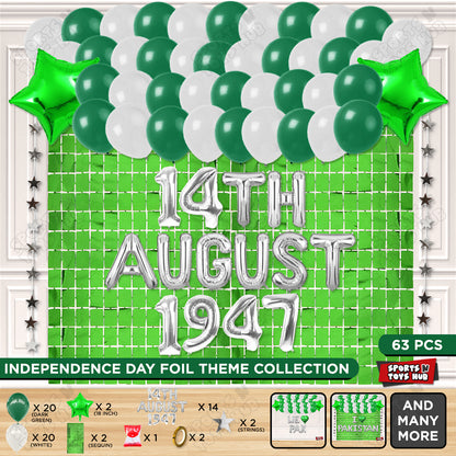 14 August 1947 Foil Letters Theme Collection