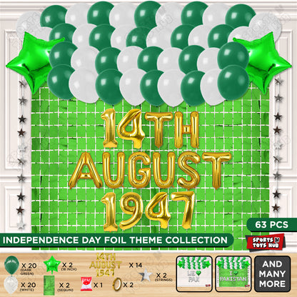 14 August 1947 Foil Letters Theme Collection