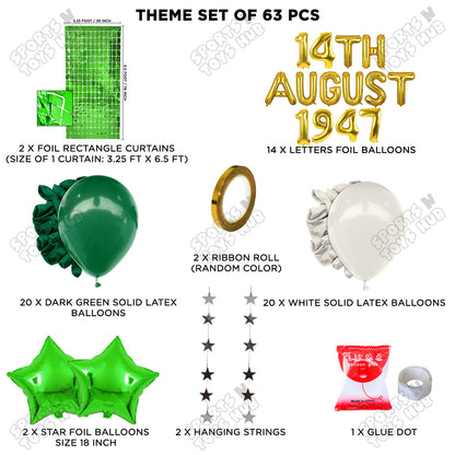 14 August 1947 Foil Letters Theme Collection