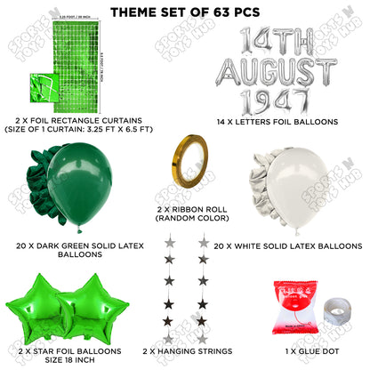 14 August 1947 Foil Letters Theme Collection