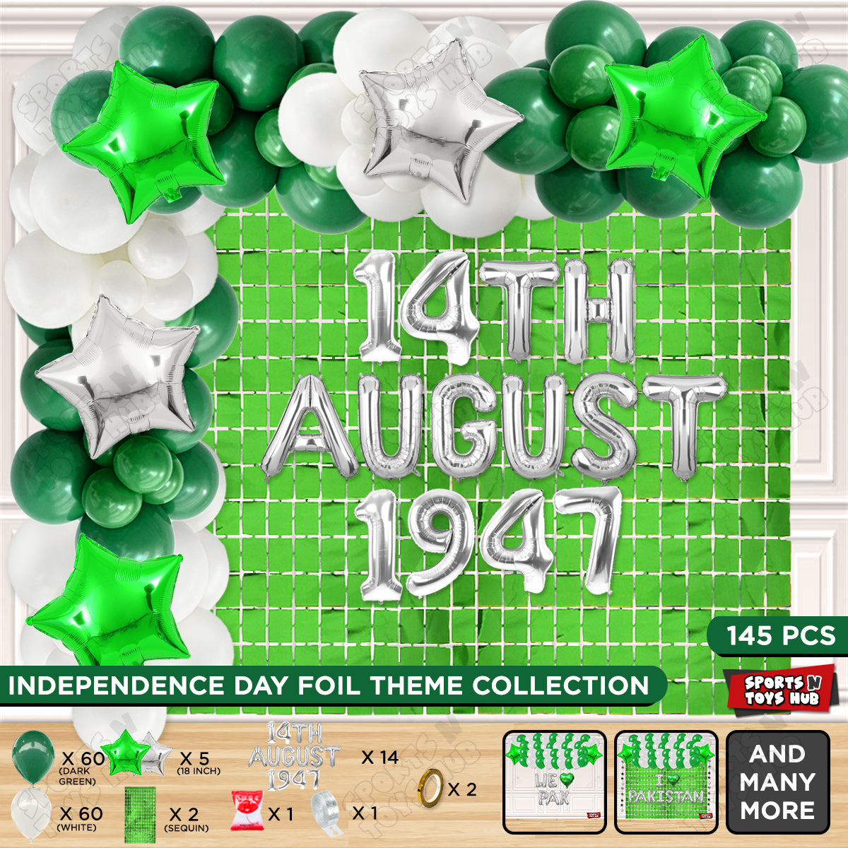 14 August 1947 Foil Letters Theme Collection