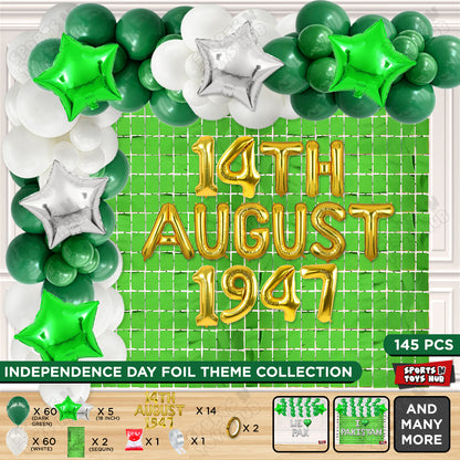 14 August 1947 Foil Letters Theme Collection