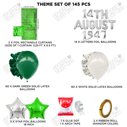 14 August 1947 Foil Letters Theme Collection