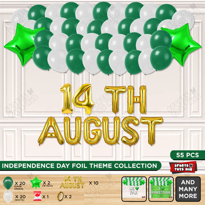 14 August Foil Letters Theme Collection