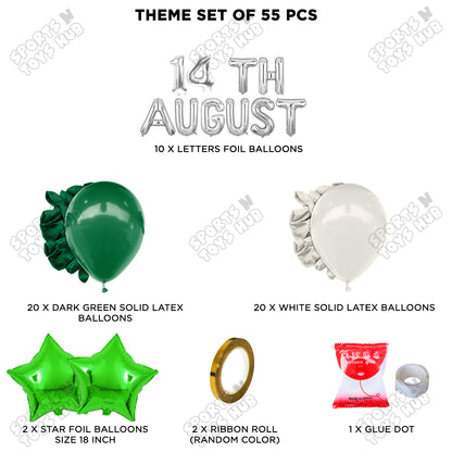 14 August Foil Letters Theme Collection