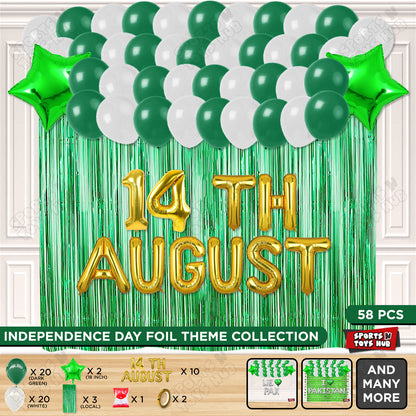 14 August Foil Letters Theme Collection