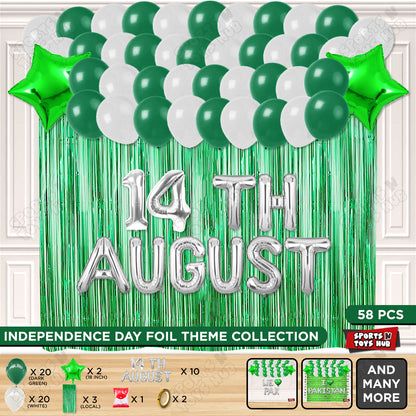 14 August Foil Letters Theme Collection