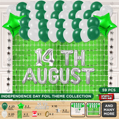 14 August Foil Letters Theme Collection