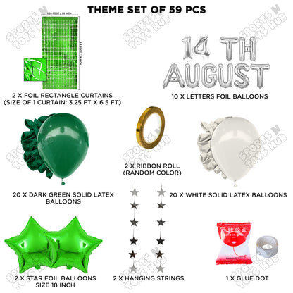 14 August Foil Letters Theme Collection