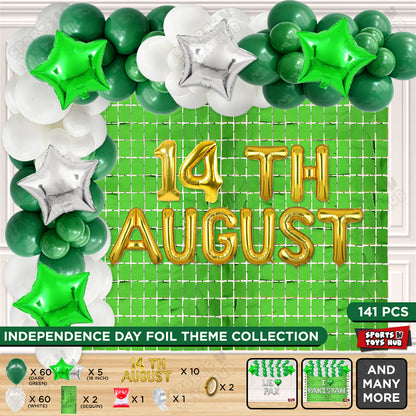 14 August Foil Letters Theme Collection