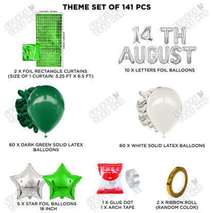 14 August Foil Letters Theme Collection