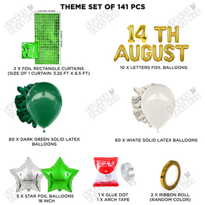 14 August Foil Letters Theme Collection