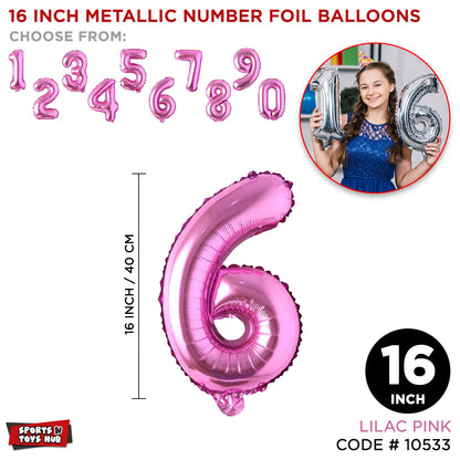 16 Inch Pink Number Foil Balloon