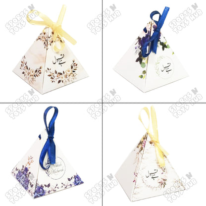 Midnight Garden Pyramid Favor Box