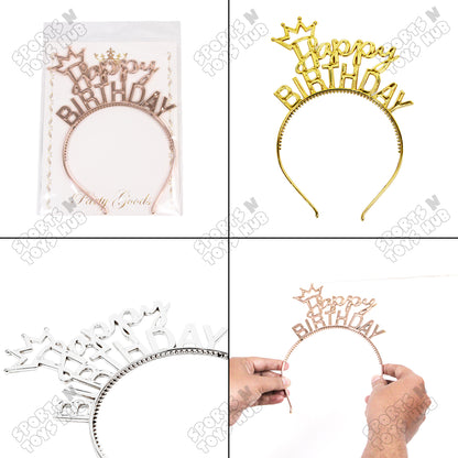 Happy Birthday Hairband Crown Collection