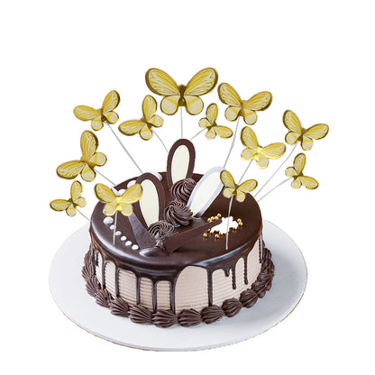 Buttefly HBD Cake Toppers - Pack Of 12