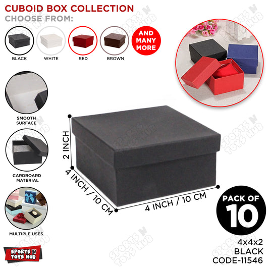 Cuboid Shape Paper Cardboard Flower Bouquet Gift Boxes - Pack Of 10