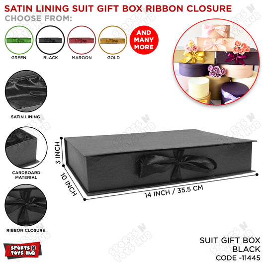 Satin Lining Suit Gift Box Ribbon Closure