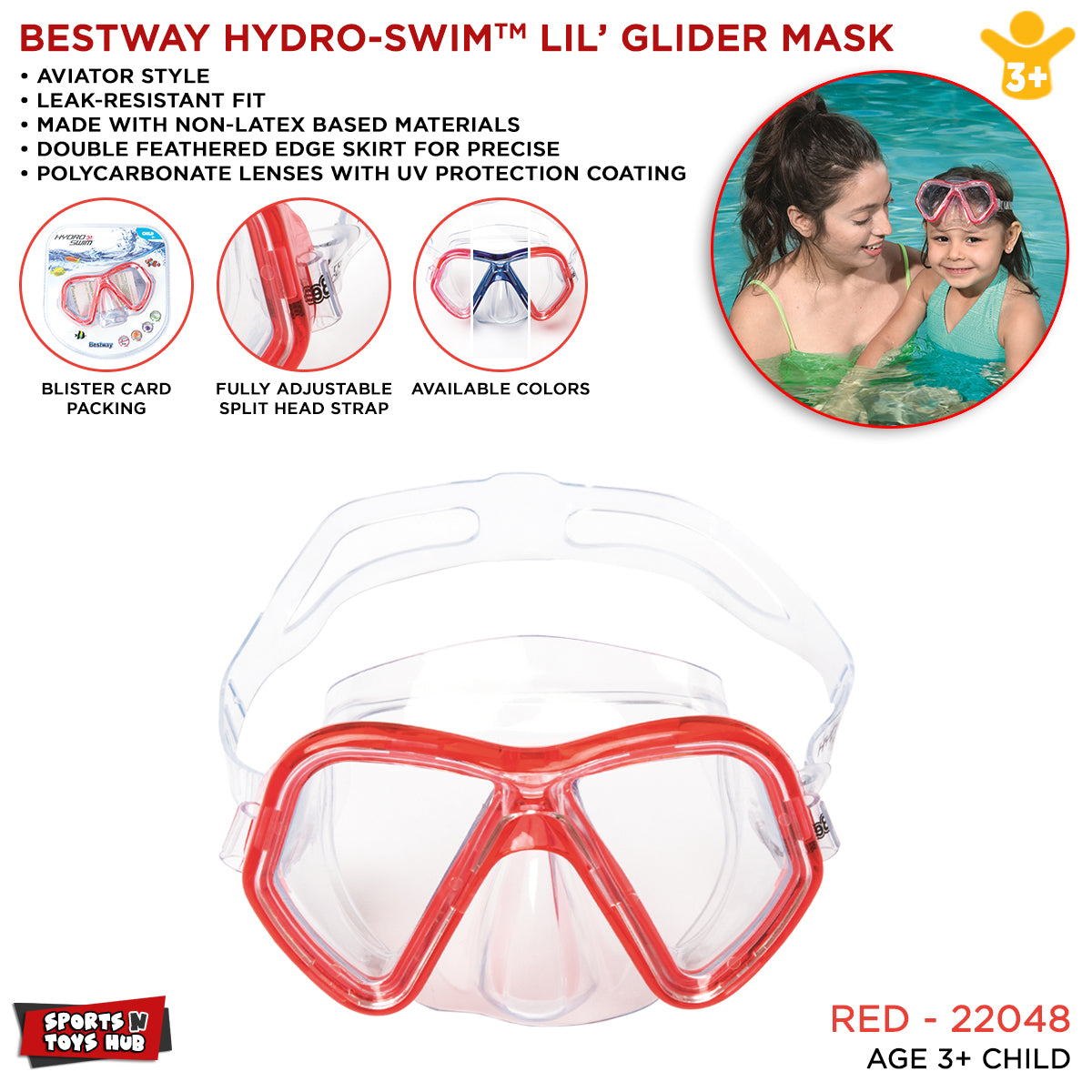 Bestway Professional Sports Swimming Goggles - 22048
