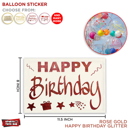 Happy Birthday Balloons Sticker Collection
