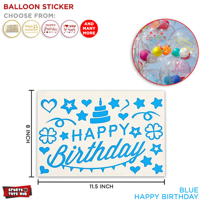 Happy Birthday Balloons Sticker Collection