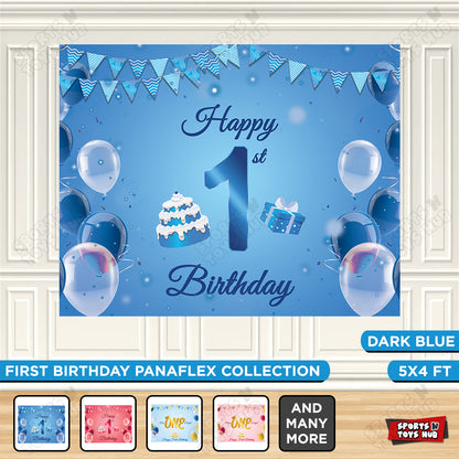 First Birthday Panaflex Collection - Blue