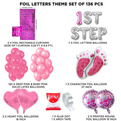 1st Step Foil Letter Arch Theme