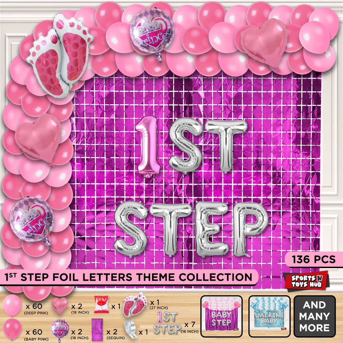 1st Step Foil Letter Arch Theme