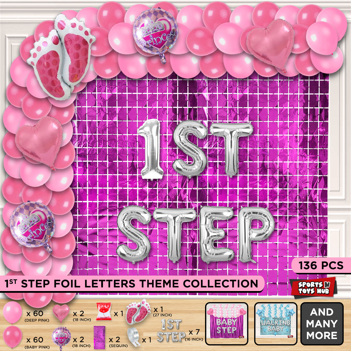 1st Step Foil Letter Arch Theme