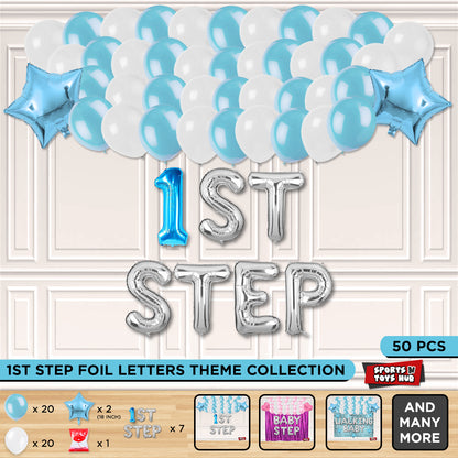 1st Step Foil Letter Theme Without Curtain