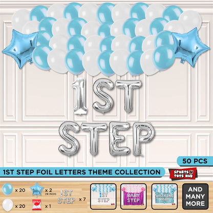 1st Step Foil Letter Theme Without Curtain