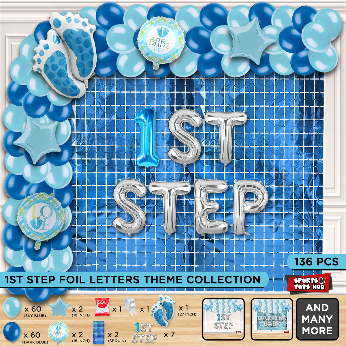 1st Step Foil Letter Arch Theme