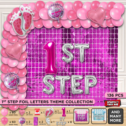 1ST Step Foil Letter Arch Theme