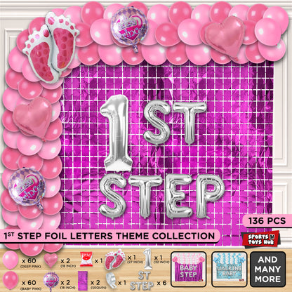 1ST Step Foil Letter Arch Theme