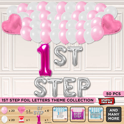 1ST Step Foil Letter Theme Without Curtain