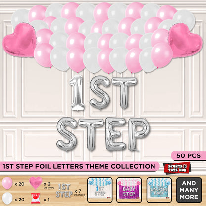 1st Step Foil Letter Theme Without Curtain