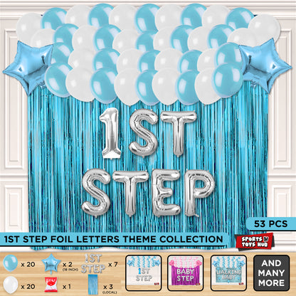 1st Step Foil Letter Theme With Curtain