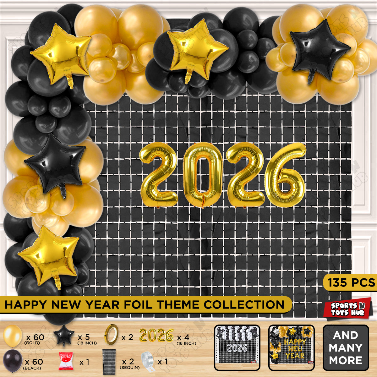 16 Inch - 2026 Number Theme Collection