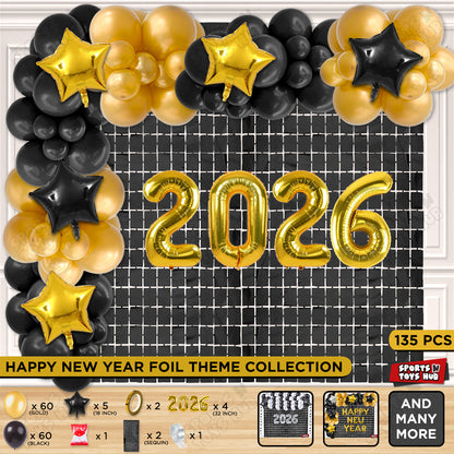 32 Inch - 2026 Foil Number Theme Collection