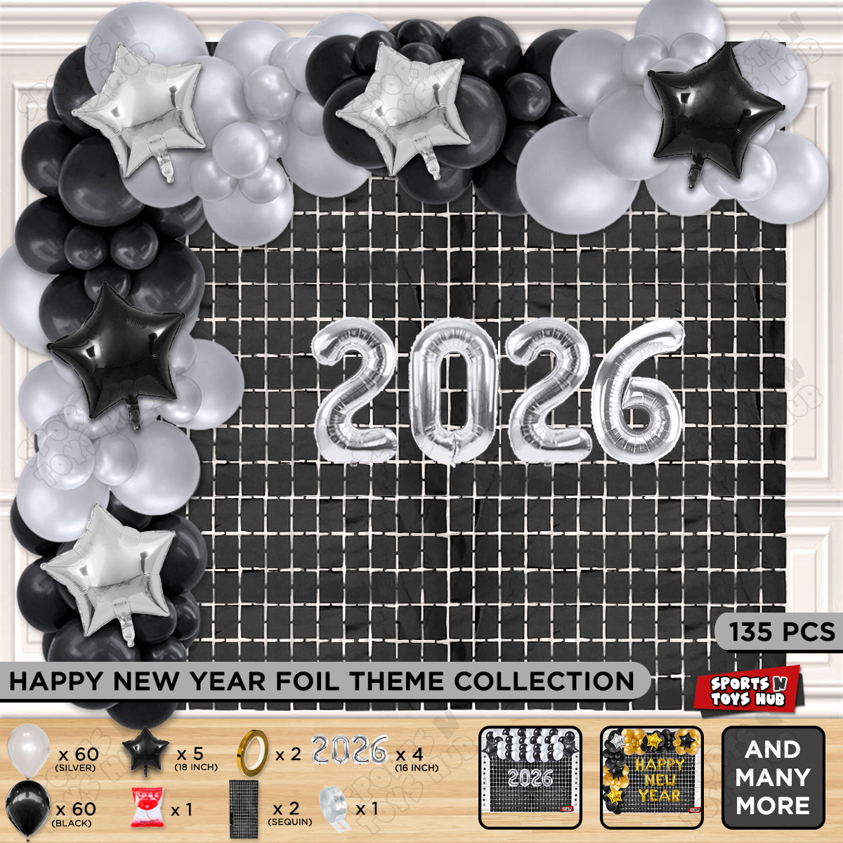 16 Inch - 2026 Number Theme Collection
