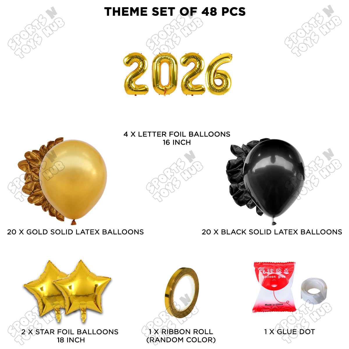 16 Inch - 2026 Number Theme Collection