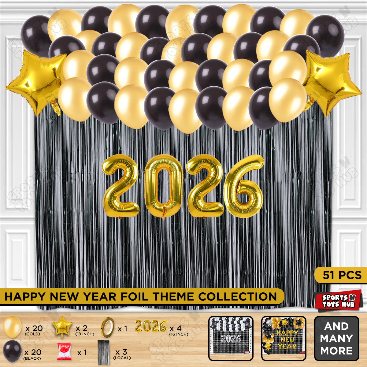 16 Inch - 2026 Number Theme Collection
