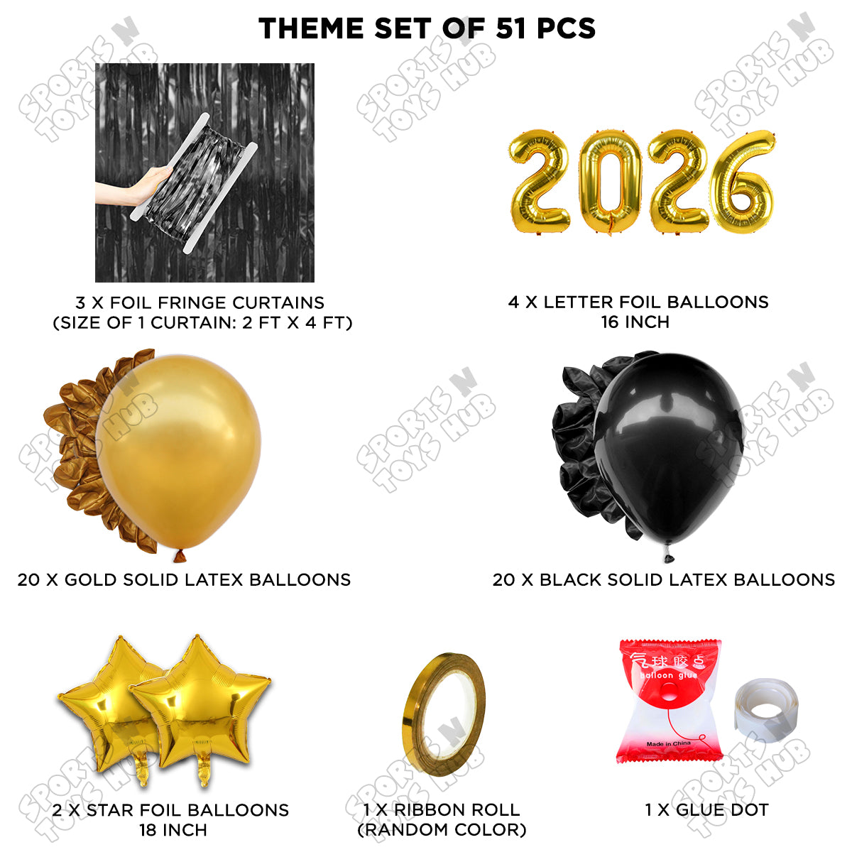 16 Inch - 2026 Number Theme Collection