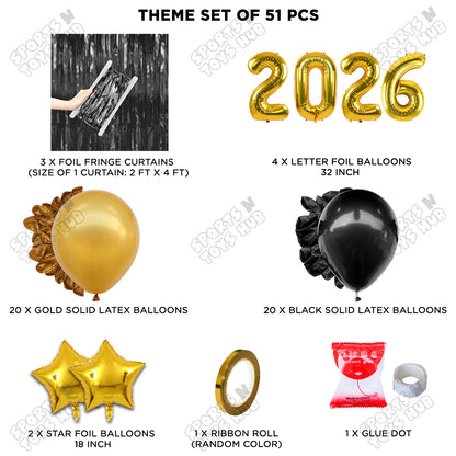 32 Inch - 2026 Foil Number Theme Collection