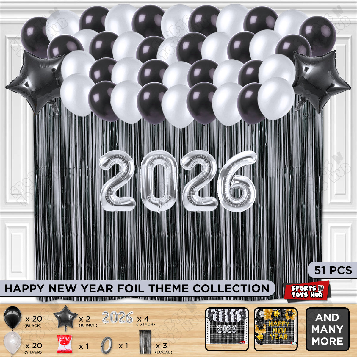 16 Inch - 2026 Number Theme Collection