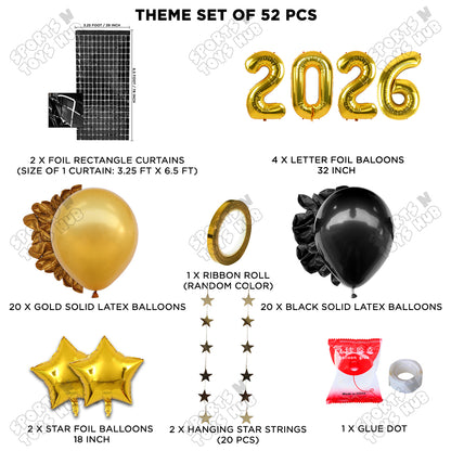 32 Inch - 2026 Foil Number Theme Collection
