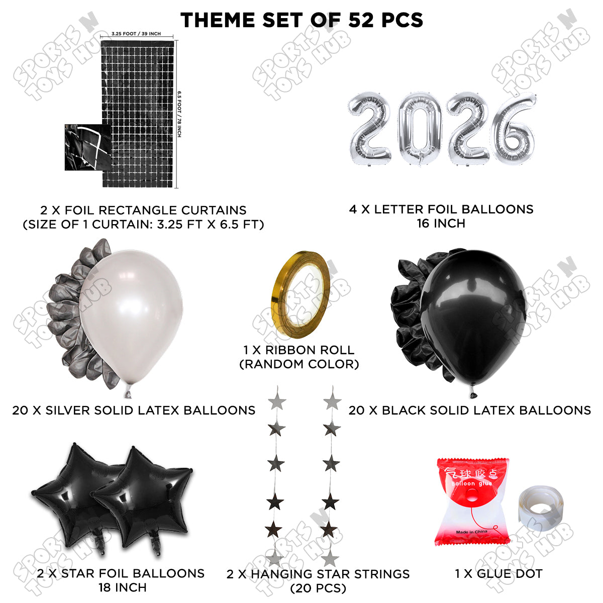 16 Inch - 2026 Number Theme Collection