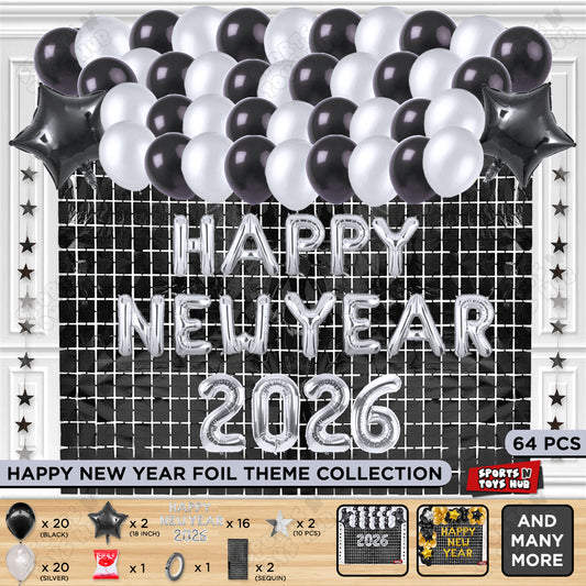 Happy New Year 2026 Foil Letter Theme Collection